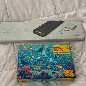 Mancala Game and Under the Sea Puzzle Set
